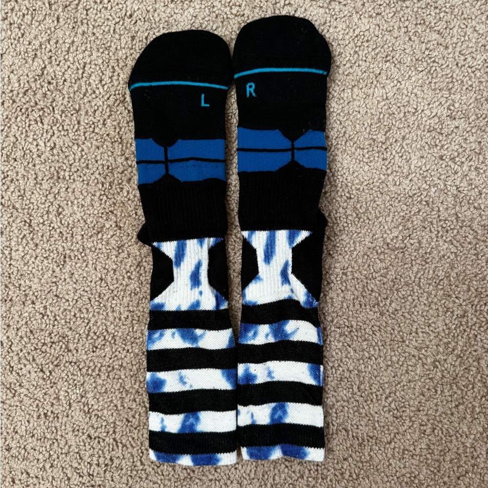 Stance Fusion Max Cushioned Crew Basketball Socks Men Size Large 8-12